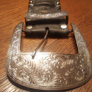 Al Beres | Vintage Silver Plated Western Belt